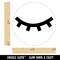 Closed Eye Sleeping Eyelashes Self-Inking Rubber Stamp for Stamping Crafting Planners